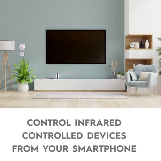 Alpina Smart Home Universal-Fernbedienung - Wifi - Timer - Kompatibel mit Amazon Alexa und Google Home