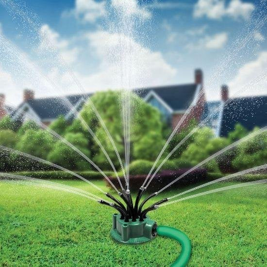Orange Donkey Flexipoint Garden Sprinkler Set - 2er-Pack mit 24 flexiblen Düsen - Effiziente Bewässerung für Garten und Rasen - Sprinkleranlage