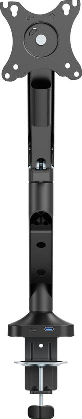 VDD Gaming - Monitorarm - Monitorarm - Monitorhalterung - Höhenverstellbar - Für 1 Bildschirm - Ergonomisches Design - Schwarz