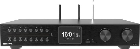 Telestar Top 550 Hifi-System - CD-Spieler - Schwarz - Kompakt