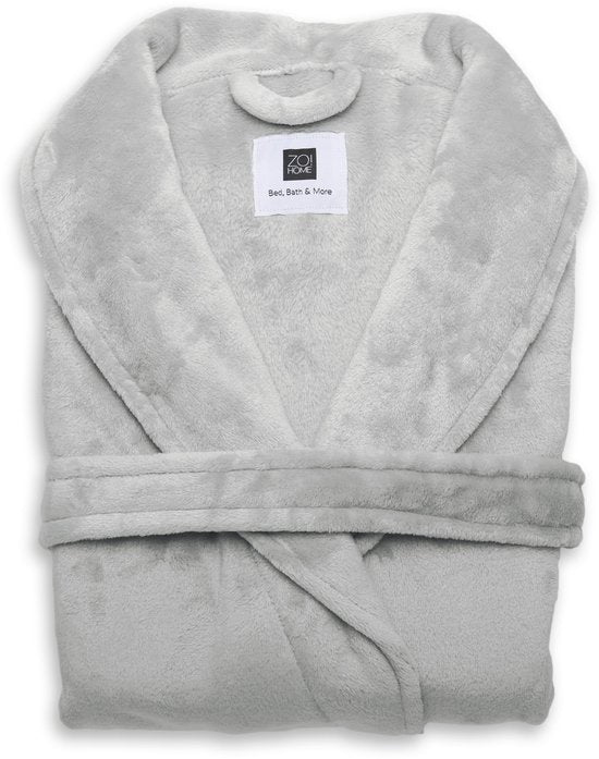 ZoHome Cara Bademantel lang - Fleece - Größe L - Indigoblau