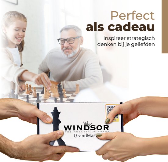 Windsor CheckMate - Schachbrett - 40 cm - Magnetisch