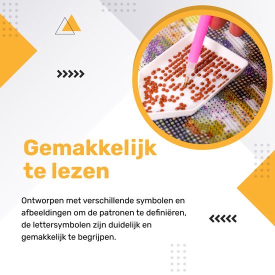 Rubye® Diamantmalerei Erwachsene - Diamantmalerei Kinder - Diamantmalerei Komplettpaket - Landhaus - 40x50cm