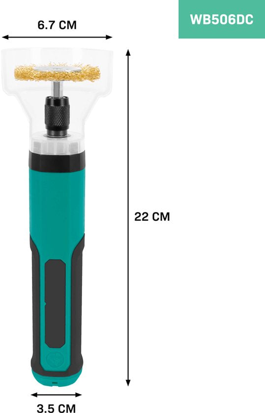 VONROC Elektrische Unkrautbürste - 4V - Inklusive USB-C Kabel
