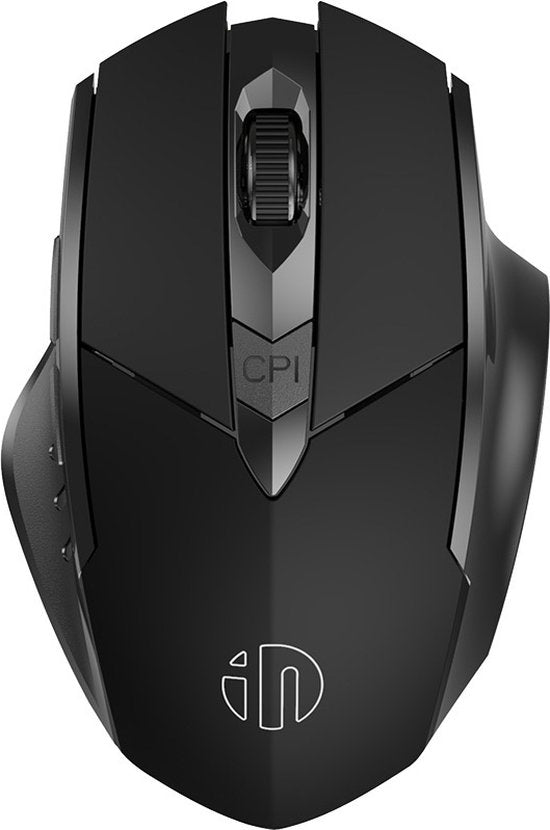 Techvavo® Kabellose Laptop-Maus – Computermaus – Wiederaufladbare Maus – LED-Beleuchtung – Leise kabellose Maus – Für Gaming geeignet – Schwarz