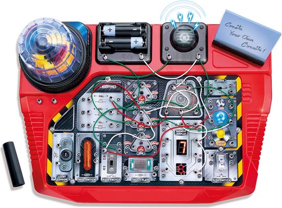 Velleman Elektronischer Projektbaukasten für Kinder ab 8 Jahren, erforscht die Grundlagen der Elektronik mit 50 spannenden Experimenten, lehrreicher und interaktiver Spaß, Schaltungslabor