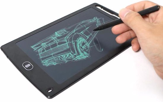 Digitales Zeichentablett - Schreibtafel mit LCD-Bildschirm - 12 Zoll - Schwarz