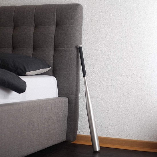 HELDENWERK - Baseballschläger - Aluminium - Silber - 79 cm - Mit Anti-Rutsch-Griff & Tragetasche - Leicht & robust - Ideal für Training & Selbstverteidigung