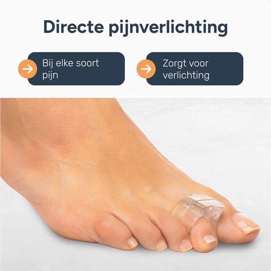 Alyze Toe Spread Silicon - 2 Stück - Hallux Valgus Corrector - Zehenschutz - Zehenspreizer - Zehenkorrektur - Hammer Toe Brace - Körperpflege