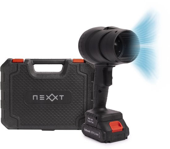 Nexxt Turbo Jet Blower Luftgebläse - Kabelloses Turbogebläse - Air Duster - Luftpistole Kompatibel mit anderen Batterien - 35.000 U/min - 550 G Luftdruck - 2000W