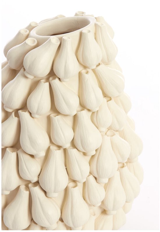 Light & Living Vase Knoblauch 47cm - Creme