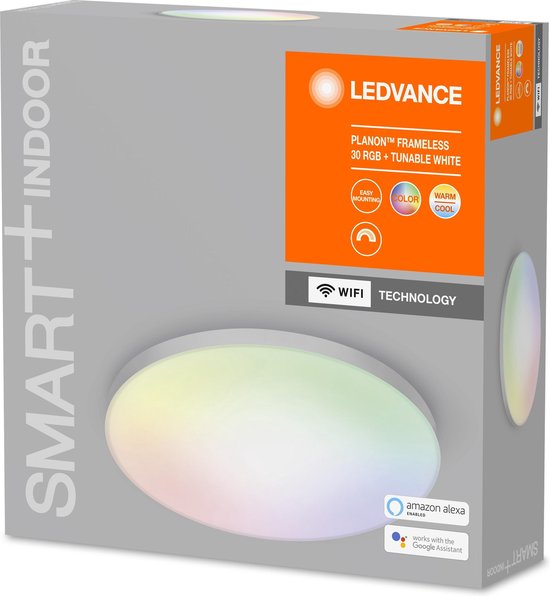 LEDVANCE Leuchte: für Decke, SMART+ MULTICOLOR / 2- W, 22-...24- V, Abstrahlwinkel: 11-, einstellbar weiß/RGB, 3-65- K, Gehäusematerial: Aluminium, IP2-