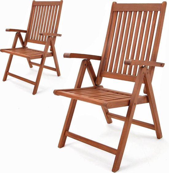 Casaria -Gartenstühle Vanamo - FSCÂ¬Ã†-zertifiziert - 2 Stück