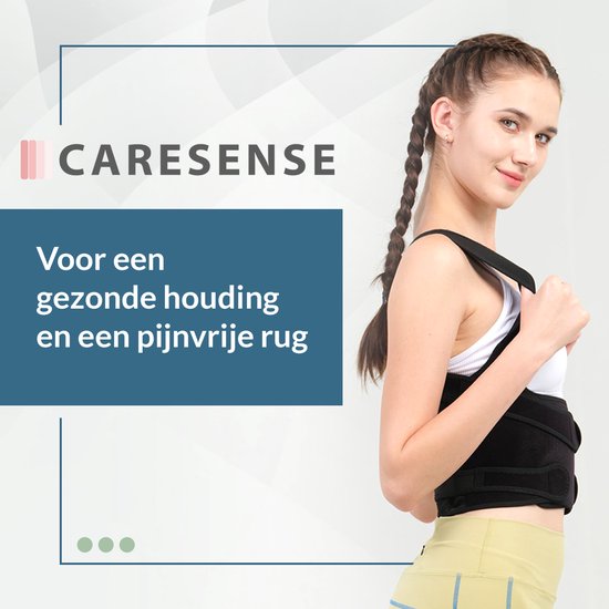 Caresense Back Brace Male & Female Adjustable - Haltungskorrektor - Schulterstütze - Haltungskorrekturstütze - Größe L