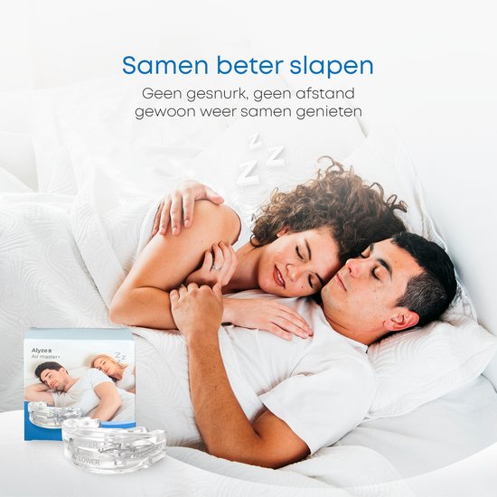 Anti-Schnarch-Bandage - PRO+ - Inkl. Box & Ebook - Verstellbar - Für eine gute Nachtruhe - Zahn-Bonbon - Zahn-Bonbon - Transparent BPA frei - Alyze
