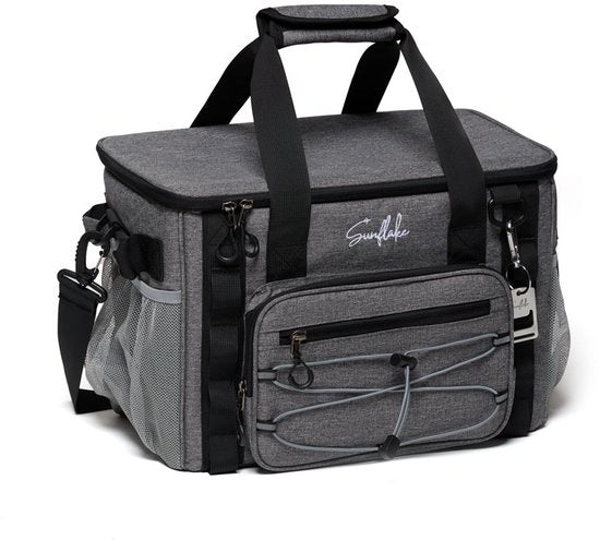 Cool Bag Large - 22 Liter - 5 Schichten isolierte Picknick-Tasche für Erwachsene - Lunch Bag - Grau - Sunflake