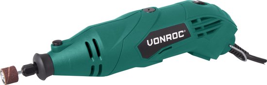 VONROC Multitool - Rotierend - 160W - Inkl. 40 Zubehörteile, 2 Aufsätze, flexibler Schaft und Aufbewahrungstasche