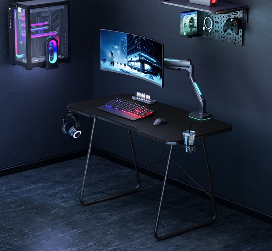 Game desk full mouse pad - Gaming Schreibtisch - Gaming Schreibtische - Computer Tisch - Laptop Tisch - 120 x 60 cm