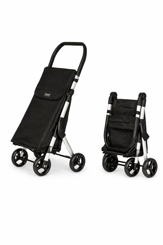 Duett Muuvi Up Einkaufswagen - Tasche Kapazität 46L - 4 Räder - faltbar - Schwarz