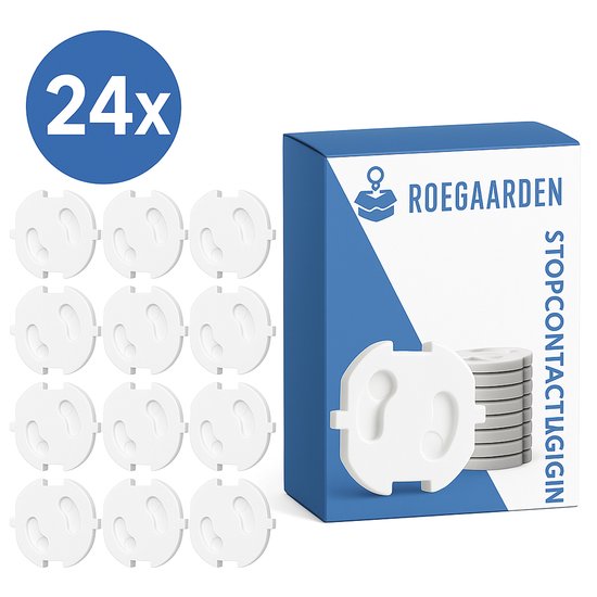Roegaarden Steckdosenschutz - Steckdosenschutz - Steckdosenschützer - 24 Stück - Weiß