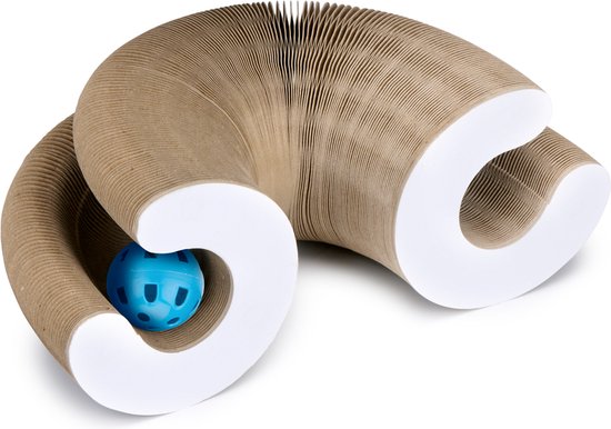 maxxpro Katzenspielzeug - Kratzpappe - Katzenminze - Spielball