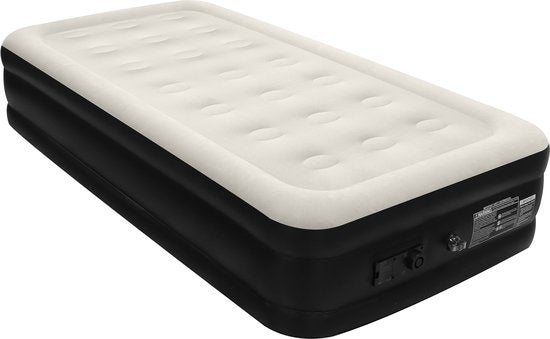 FLOAT – Einzel-Luftmatratze mit integrierter elektrischer Pumpe – 191 x 99 x 38 cm – Selbstaufblasende Einzel-Luftmatratze – Gästebett Twin – NimbusRest
