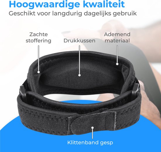Nuvance - Ellenbogenschützer - Einheitsgröße - Tennisarmschützer - Ellenbogenschützer