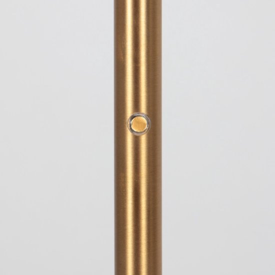 Stehlampe GlowGo 4603BR – Klassische Stehlampe in Bronze von Mexlite mit integriertem Akku, verstellbarem Arm und Dimmer, Höhe 125 cm