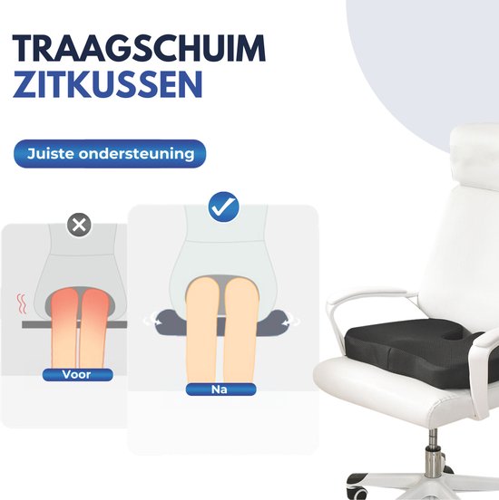 Softsie Sitzkissen Orthopädische und ergonomische - Bounce Kissen - Sitzkissen - Keilkissen - Auto - Sitzkissen