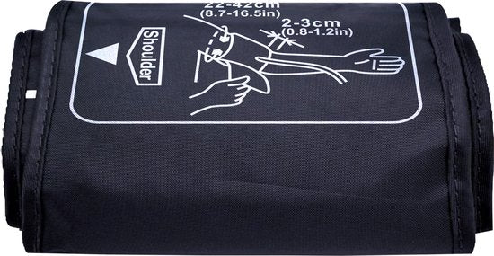Inventum BDA435 - Oberarm-Blutdruckmessgerät - Herzfrequenzmessgerät - Manschette 22 bis 42 cm - Vollautomatisch - Unregelmäßiger Herzschlag - Inklusive Batterien