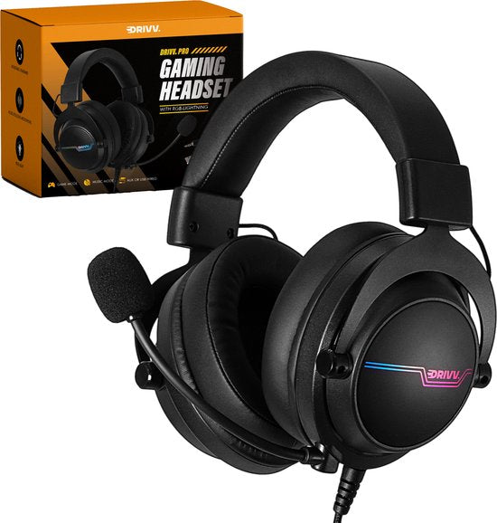 Drivv. PRO Gaming Headset mit Mikrofon - Game Headset - Geeignet für PS4, PS5, Xbox One, Xbox Serie und PC