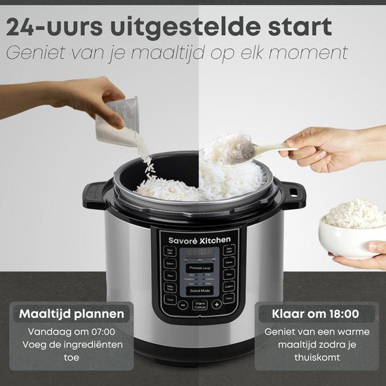 Savoré Kitchen Schnellkochtopf - 6L - PFAS frei - Multikocher