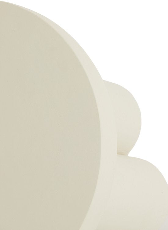 Light & Living Beistelltisch ALI Holz grau braun travertin sand - Ø45x50 cm