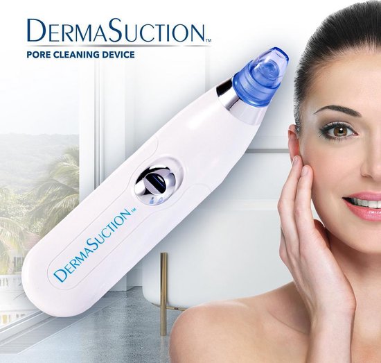 Derma Suction – Tiefenreinigung der Haut und der Poren, Entfernung von Mitessern, Mitesserentferner, Gesichtsreiniger, elektrisch, Porenreiniger