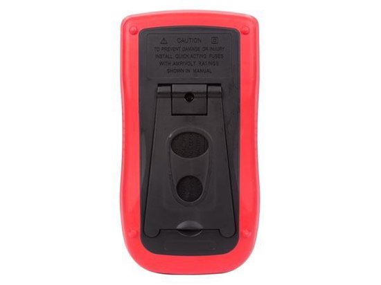 Velleman Digitalmultimeter, geeignet zur Messung von Wechselstrom/Gleichstrom, Wechselspannung/Gleichspannung, Widerstand, Kapazität, Dioden, Durchgang, Frequenz und Temperatur, inklusive Messleitungen