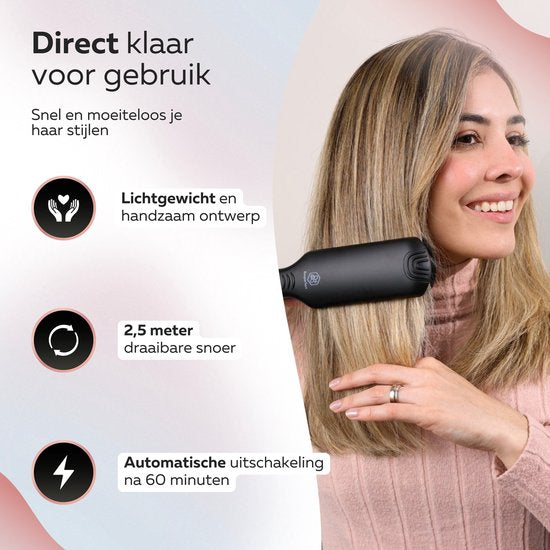 Beeperfect® Glätteisen Pro Straight - Glätten & Locken - Glätteisen - Haarglätter - 80℃ bis 230℃ - Inkl.