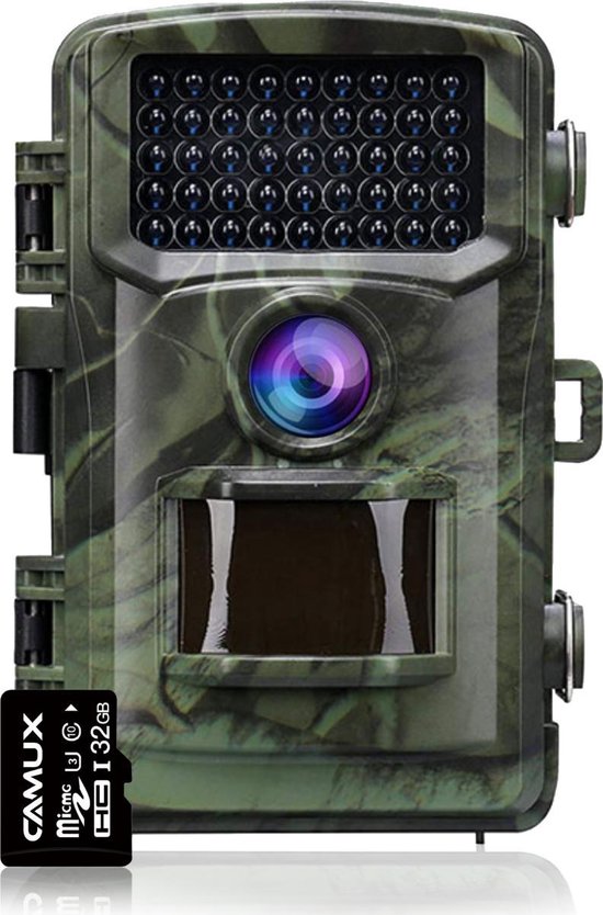 CAMUX Professional Wildlife Kamera - 16MP - Mit Nachtsicht - Inkl. 32GB SD Karte