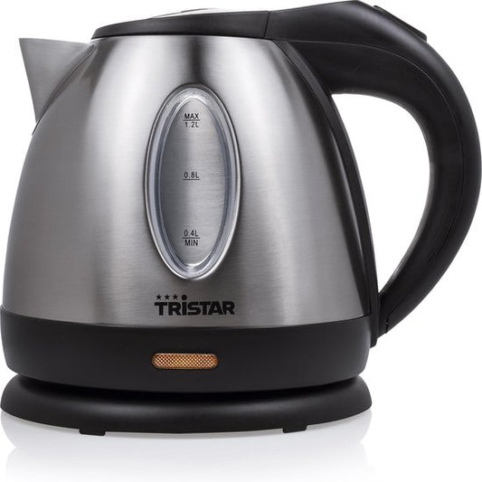 Tristar Wasserkocher WK-1325 - 900W - 1.2L - Camping geeignet - Edelstahl