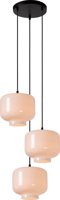 Lucide MEDINE - Hängeleuchte - Ø 46 cm - 3xE27 - Opal