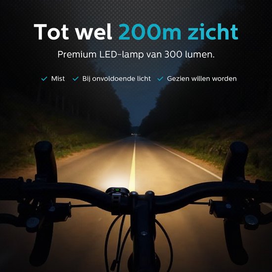 Inlustro Smart Bicycle Light Set - Rücklicht mit Bremssensor / Sattelhalterung - LED-Fahrradlicht rot und weiß - Fahrradlicht Scheinwerfer Vorderlicht - USB aufladbar / wasserdicht