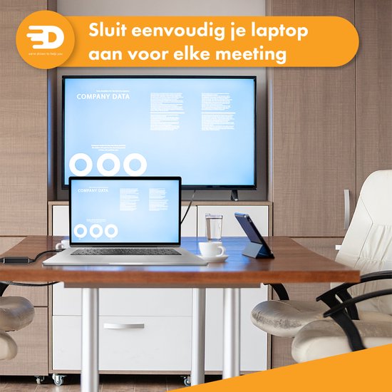 Drivv. USB C zu HDMI Adapter - Unterstützt 4K 30Hz - Konverter - Typ C zu HDMI - Thunderbolt 3 - Schwarz
