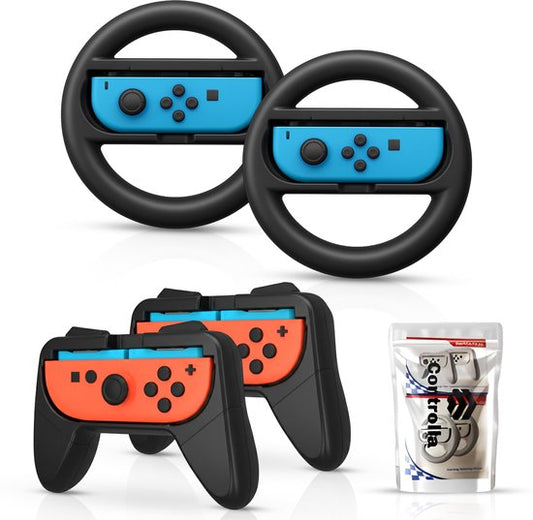 Controlla - Zubehör passend für Nintendo Switch 2 - Joy Con Griffset für Nintendo Switch 2 - Controller und Lenkrad