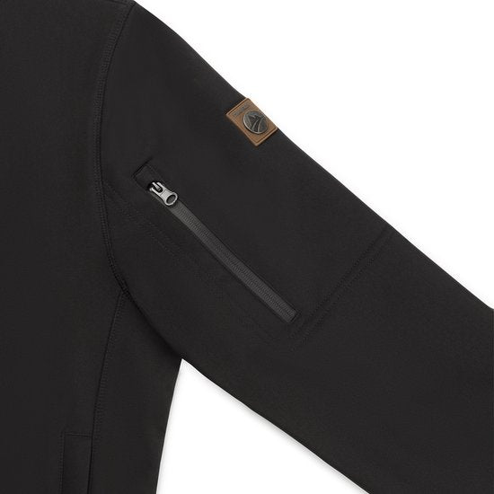 Travelin' Jack Sverre Men - Softshell-Jacke für Männer - Fleece-Futter - Schwarz