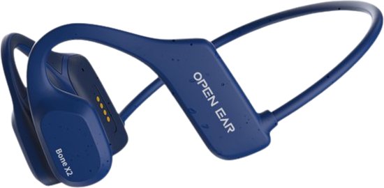 Soundvibe® Bone Conduction Headphones Blue - Sport-Kopfhörer - Sport-Kopfhörer - Kabellose Kopfhörer - Wasserfest - 8 GB interne Speicherkarte - Sport-Kopfhörer - Für alle Handys und Laptops - Lauf-Kopfhörer - Kabellose Kopfhörer
