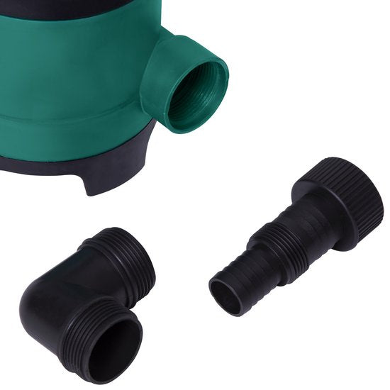 VONROC Tauchpumpe/Wasserpumpe 400W - 8000l/h - Für schmutziges und sauberes Wasser - Mit Schwimmer