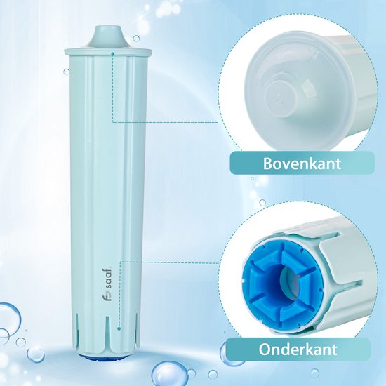 Saaf Filter passend für Jura - 3 Stück - Claris Blue - 71311 - 67007 - Impressa Micro Giga C F J Z - Kalk- und Wasserfilter