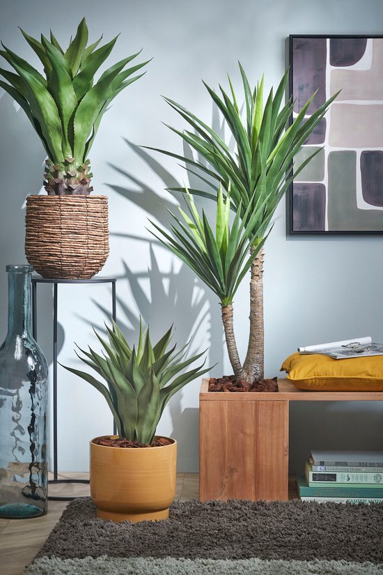 Mica Decorations Yucca Künstliche Pflanze - H120 x Ø60 cm - Grün