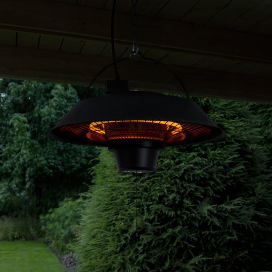 VONROC Atmosphärischer Terrassenstrahler - Heizstrahler Ustica - Infrarot - 1500W - Hoher Wirkungsgrad - Kohlefaserlampe
