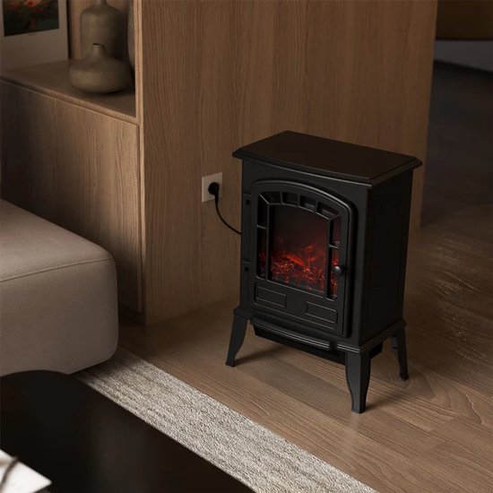 Elektrischer Kamin - Inkl. Flammeneffekt - Schwarz