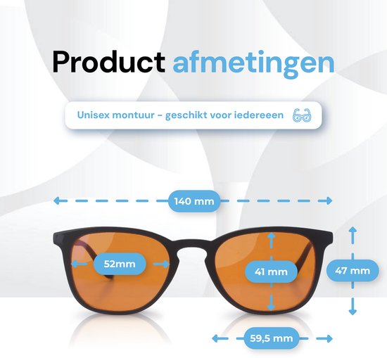LC Eyewear Computerbrille - Blaulichtbrille ohne Stärke - Blaulichtbrille - Displaybrille - Unisex-Brille ohne Stärke - Rund/Orange